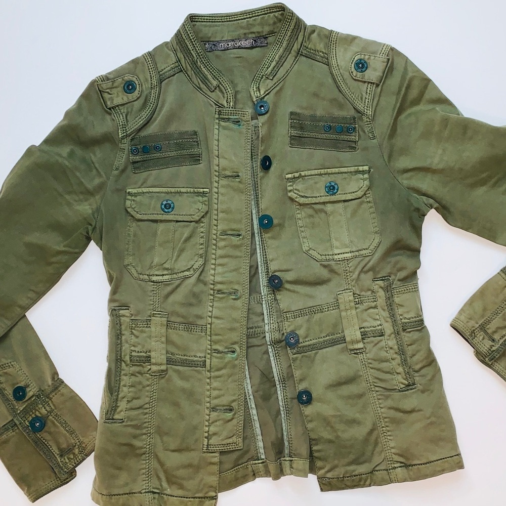 Marrakesh Anthropologie Utility Jacket Fitted S
